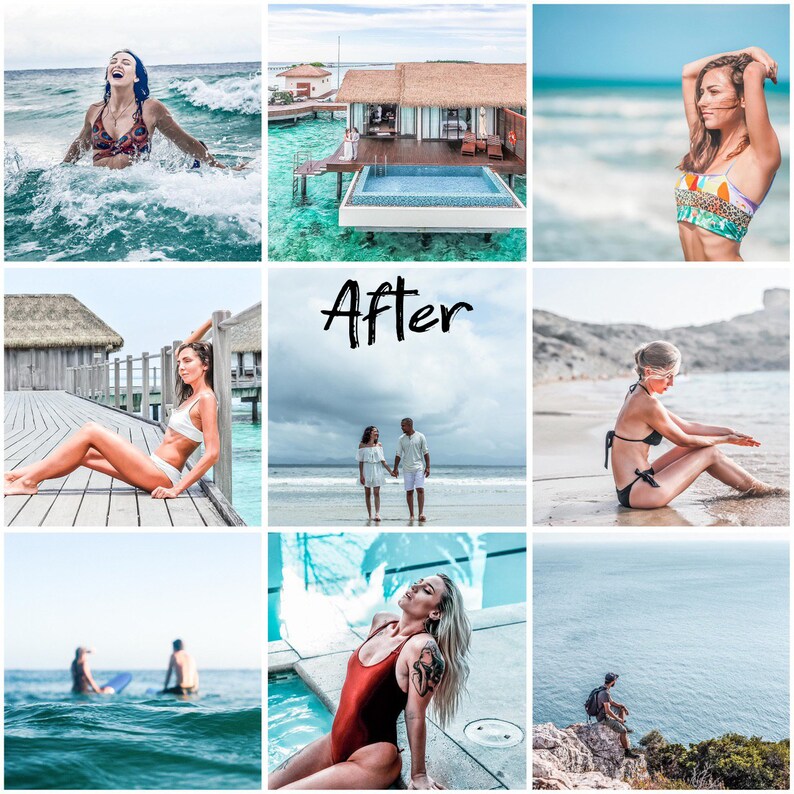 Ocean Vibes: 10 Light & Airy Presets_BrainAcademy.store