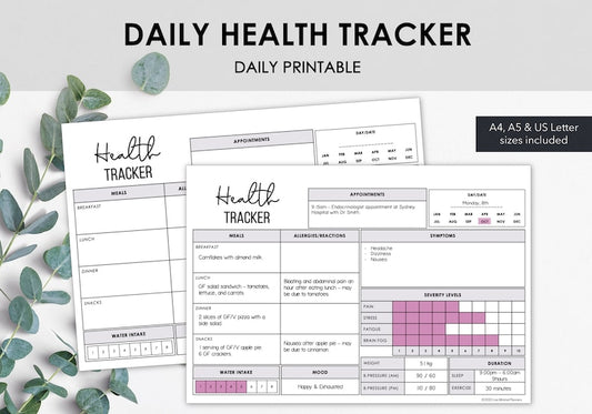 Daily Health Tracker: Chronic Illness Management Binder_BrainAcademy.store