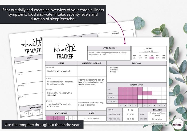 Daily Health Tracker: Chronic Illness Management Binder_BrainAcademy.store