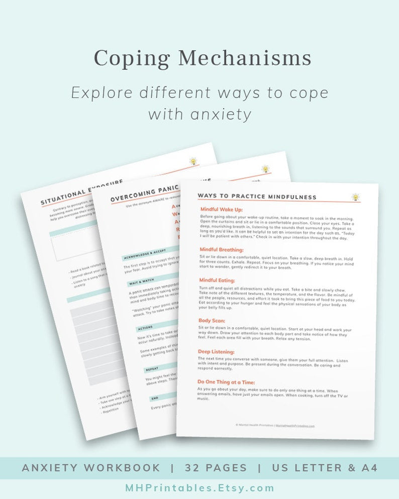 Anxiety Relief Journal: CBT Therapy & Symptom Tracker_BrainAcademy.store