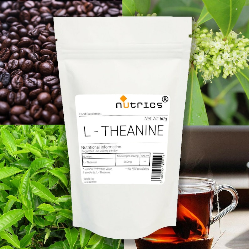 Nutrics® L-Théanine 50g : Booster cérébral pour le sommeil et la mémoire