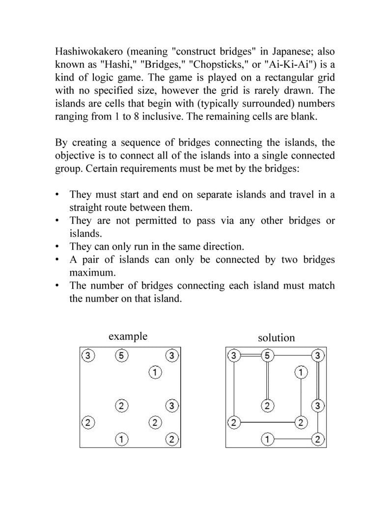 Puzzles Hashiwokakero imprimables : 200 défis de logique japonaise