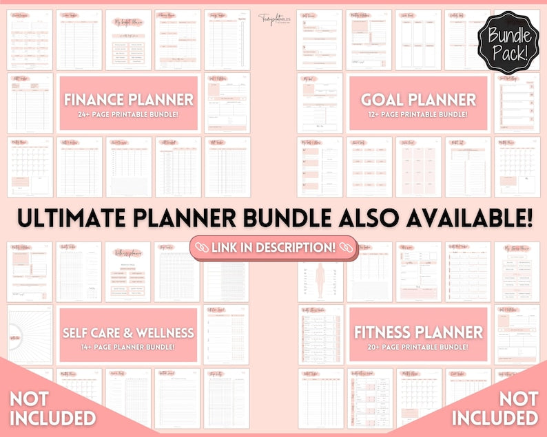 Ultimate Fitness & Wellness Planner Bundle_BrainAcademy.store