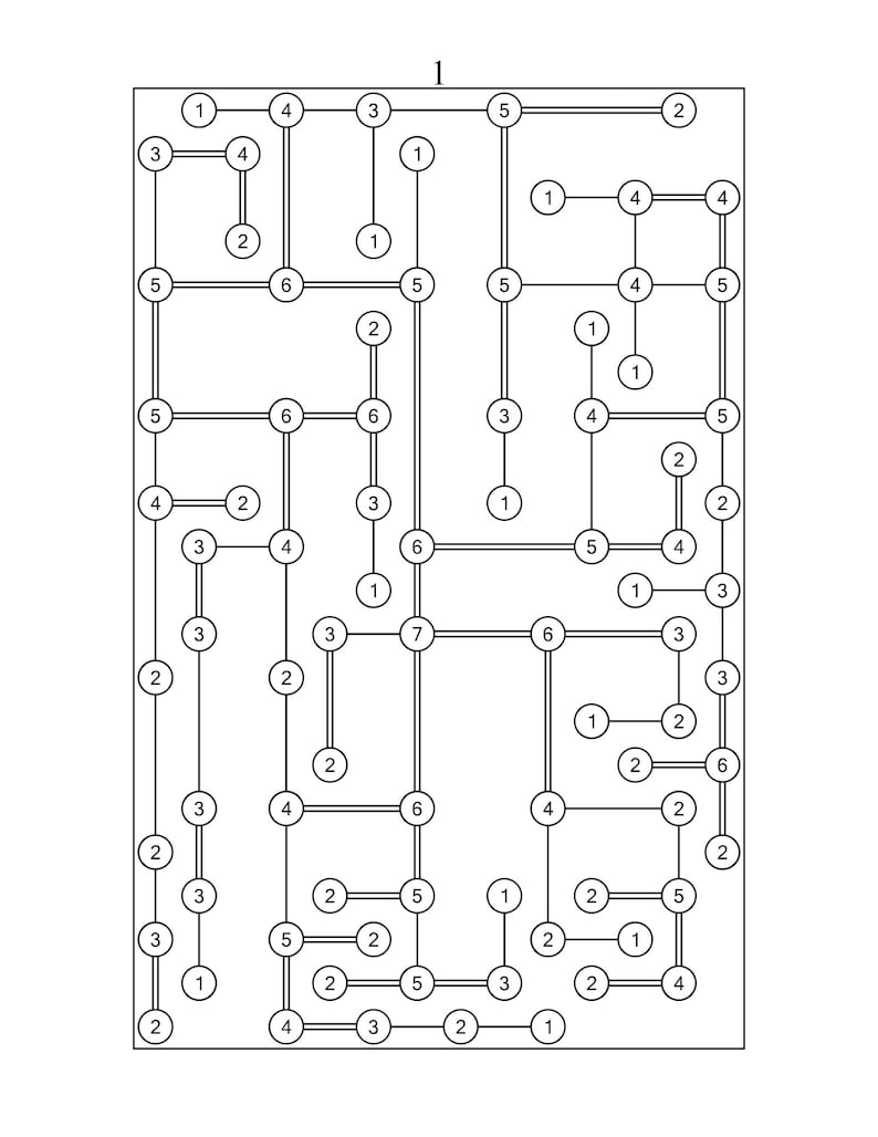 Printable Hashiwokakero Puzzles: 200 Japanese Logic Challenges_BrainAcademy.store