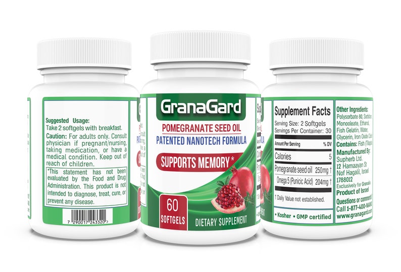 GranaGard Omega 5 : Nano Brain Booster pour la concentration et la mémoire