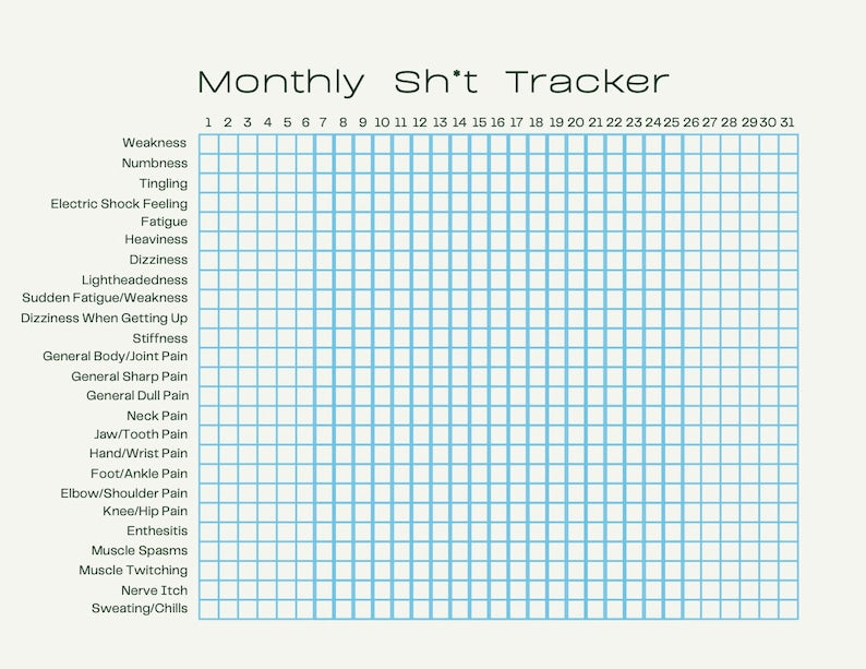 Symptom Tracker for Chronic Conditions_BrainAcademy.store