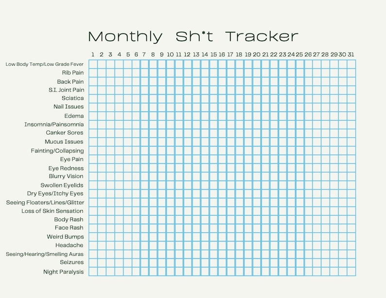 Symptom Tracker for Chronic Conditions_BrainAcademy.store