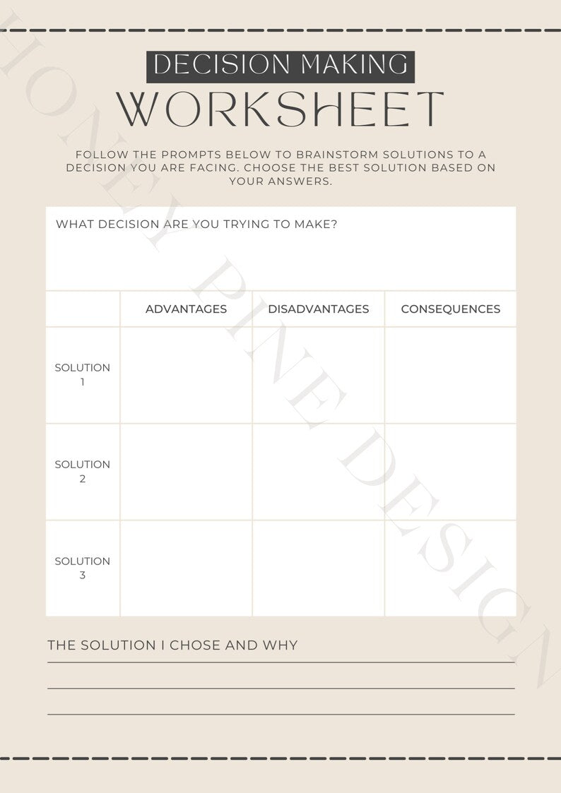 GoodNotes Decision Making Worksheet: Boost Productivity & Digital Wellness_BrainAcademy.store