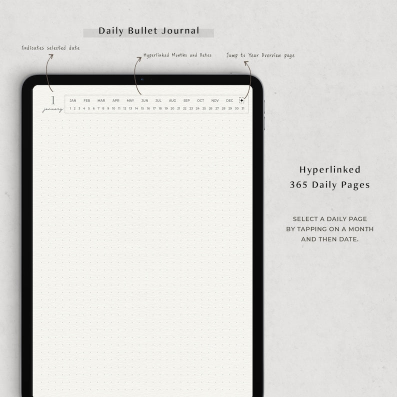 Minimalist Goodnotes Digital Bullet Journal_BrainAcademy.store