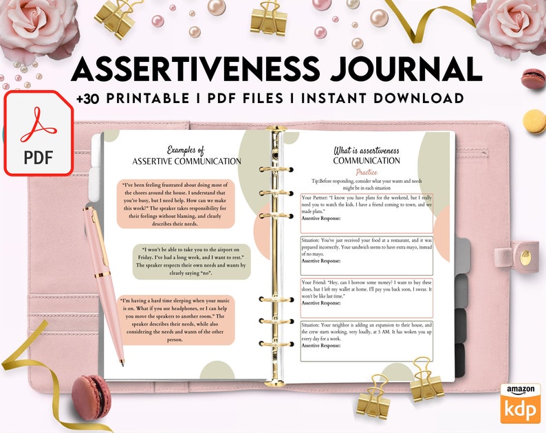 Assertiveness Journal: Unleash Confidence and Assertiveness_BrainAcademy.store