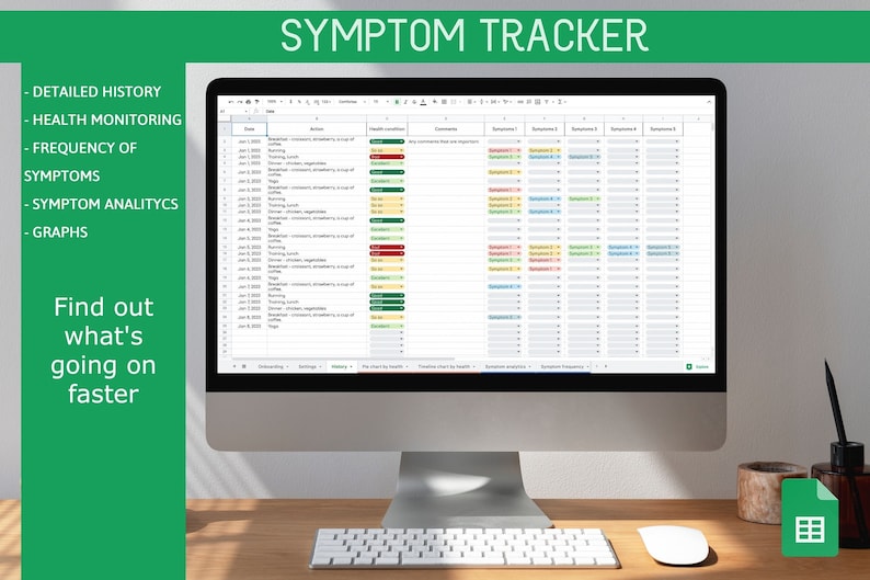 Symptom Tracker & Pain Log for Chronic Illness_BrainAcademy.store