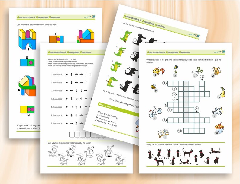 Concentration & Perception Workbook for Kids (Age 8+)_BrainAcademy.store