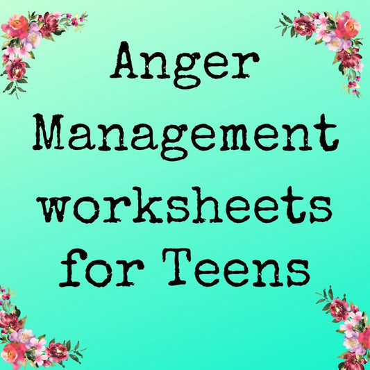 Anger Management Worksheets for Teen Therapy_BrainAcademy.store