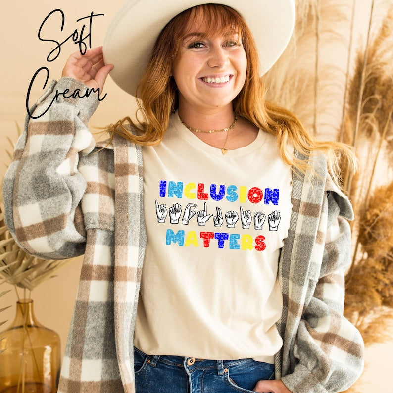 Inclusion Matters: A Shirt for Equality and Awareness_BrainAcademy.store