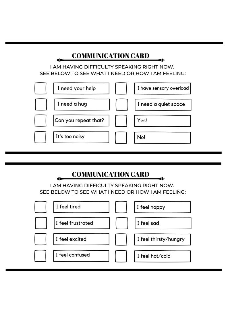 Printable Communication Cards for Special Needs_BrainAcademy.store