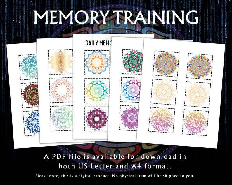 Daily Mandala Memory Training and Enhancer_BrainAcademy.store