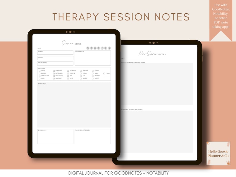 Digital Therapy Toolkit: Comprehensive Journaling and Note-Taking for Mental Health_BrainAcademy.store