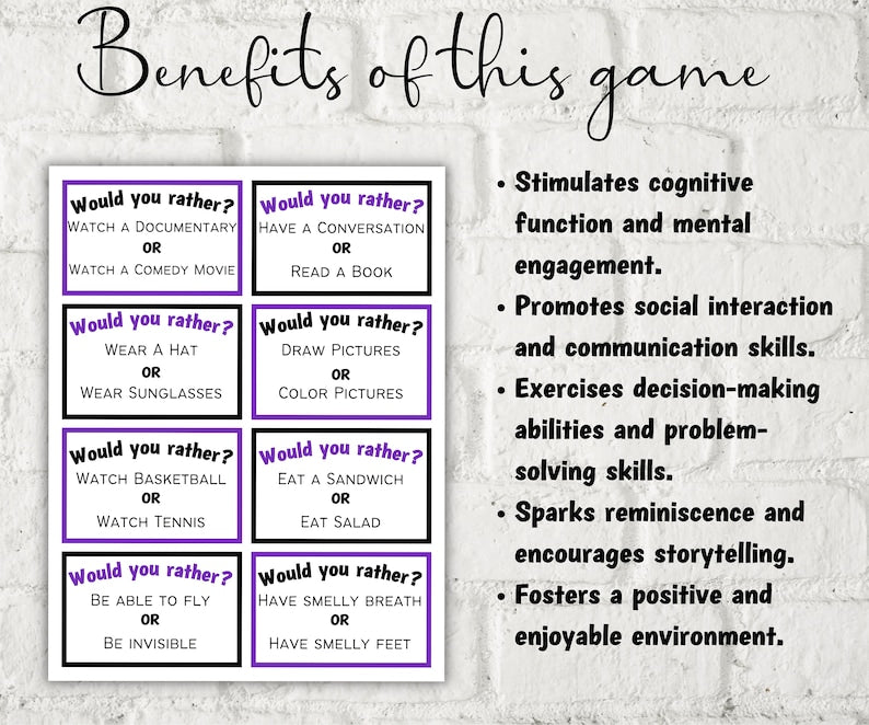 Dementia Brain Boost: Ice Breaker and Memory Game_BrainAcademy.store