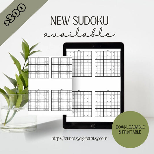 336 Hard Sudoku Puzzles with Solutions_BrainAcademy.store