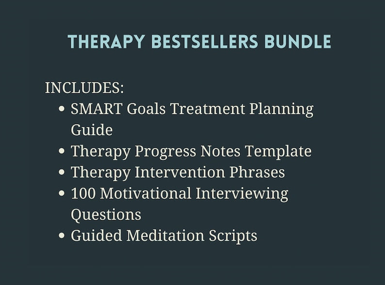 Ultimate Therapy Bundle: Planning, Notes, Interventions, Questions, and Meditations_BrainAcademy.store