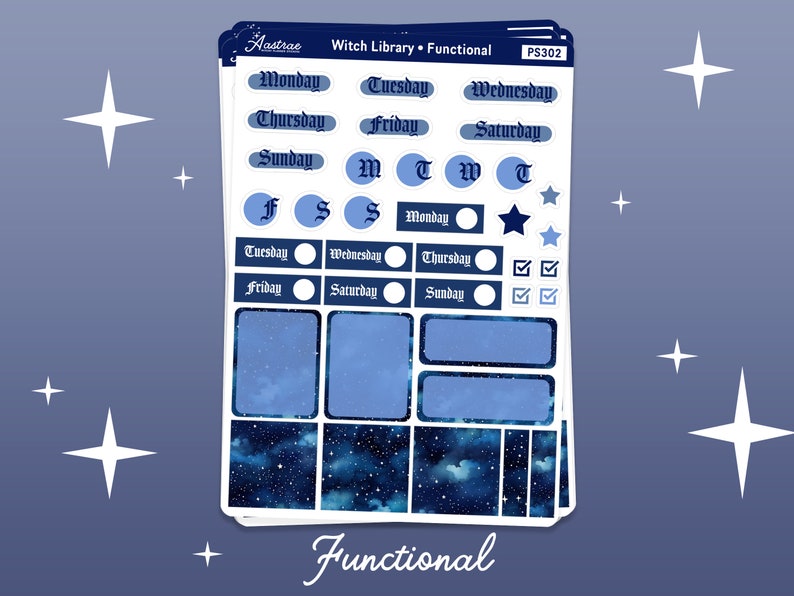 Celestial Witch Journaling Kit: Planner Stickers & Monthly Journaling_BrainAcademy.store