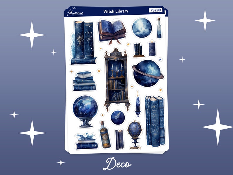 Celestial Witch Journaling Kit: Planner Stickers & Monthly Journaling_BrainAcademy.store