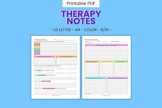 Mindful Therapy Worksheets: Digital Journal & Health Tracker_BrainAcademy.store