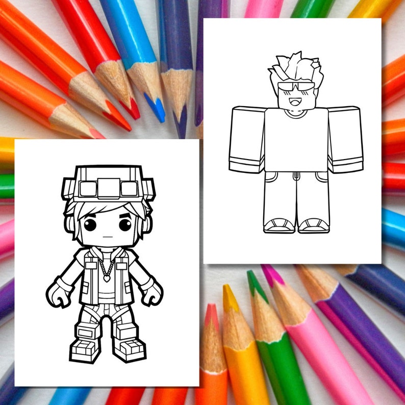 ROBLOX Coloriage Aventure : 30 pages imprimables pour les enfants