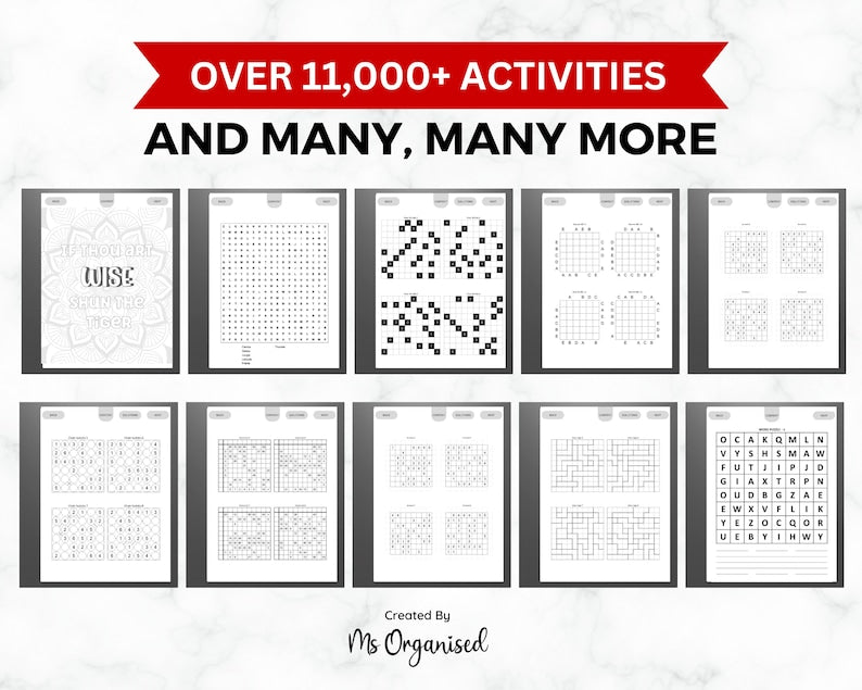 Remarquable et Kindle Puzzle Paradise : plus de 11 000 activités en 70 PDF