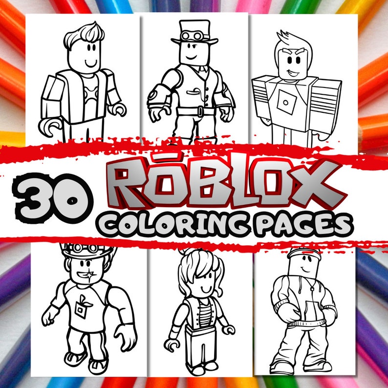 ROBLOX Coloriage Aventure : 30 pages imprimables pour les enfants