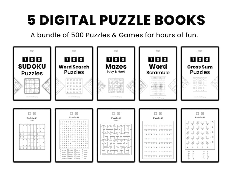 ReMarkable 2 Jeux et puzzles numériques : 500 puzzles en un