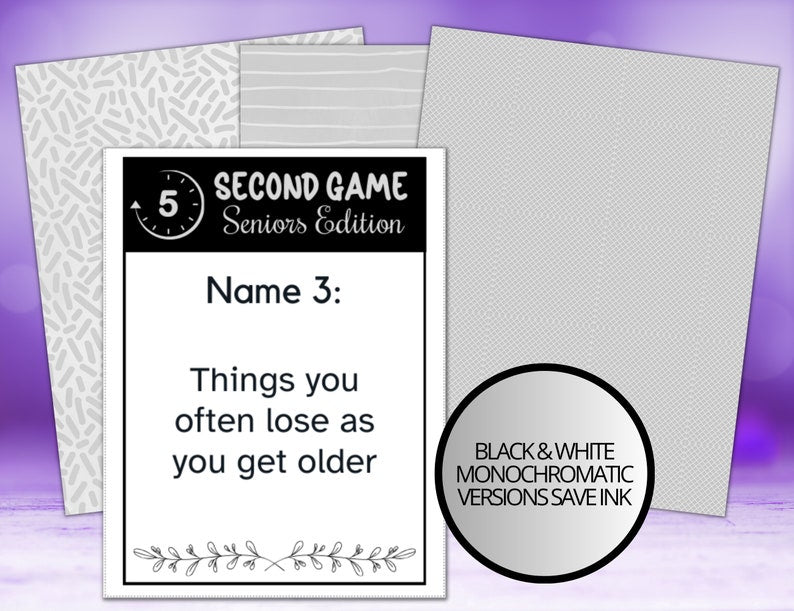 Dementia Activities: 5 Second Games and Brain Teasers_BrainAcademy.store