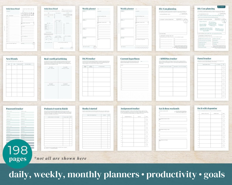 ADHD Planner: Empowering You with Organization and Self-Care_BrainAcademy.store