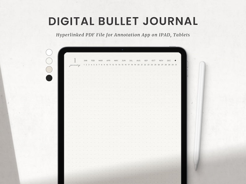 Minimalist Goodnotes Digital Bullet Journal_BrainAcademy.store