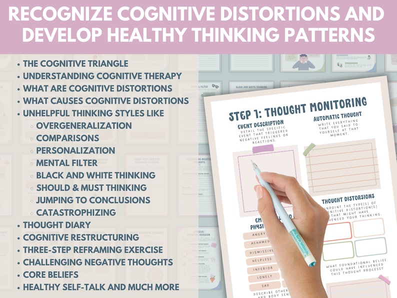 Cognitive Coping Tools: Workbook for Overcoming Thinking Errors_BrainAcademy.store