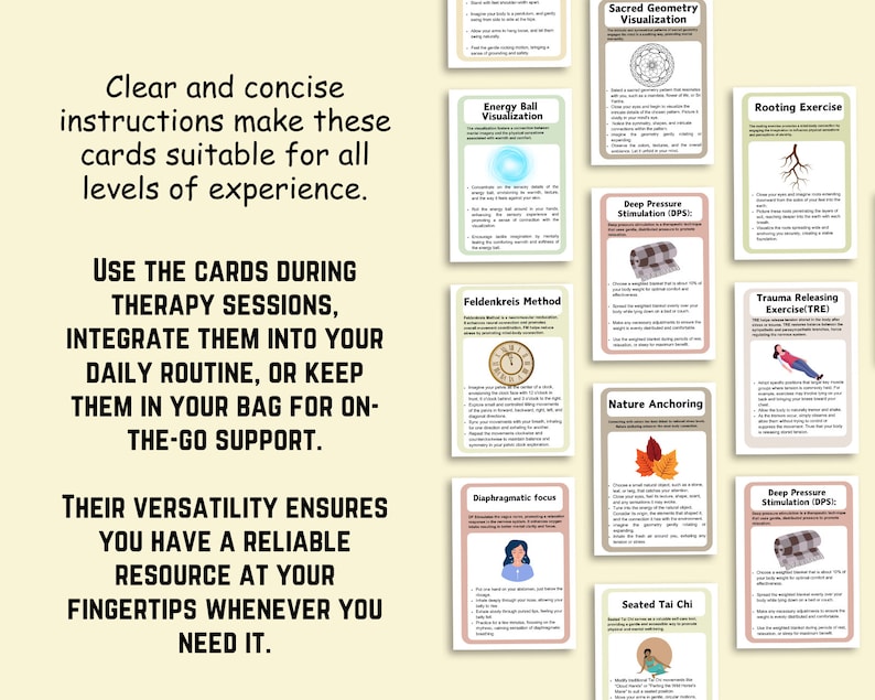 Somatic Coping Cards: Tools for Nervous System Regulation_BrainAcademy.store