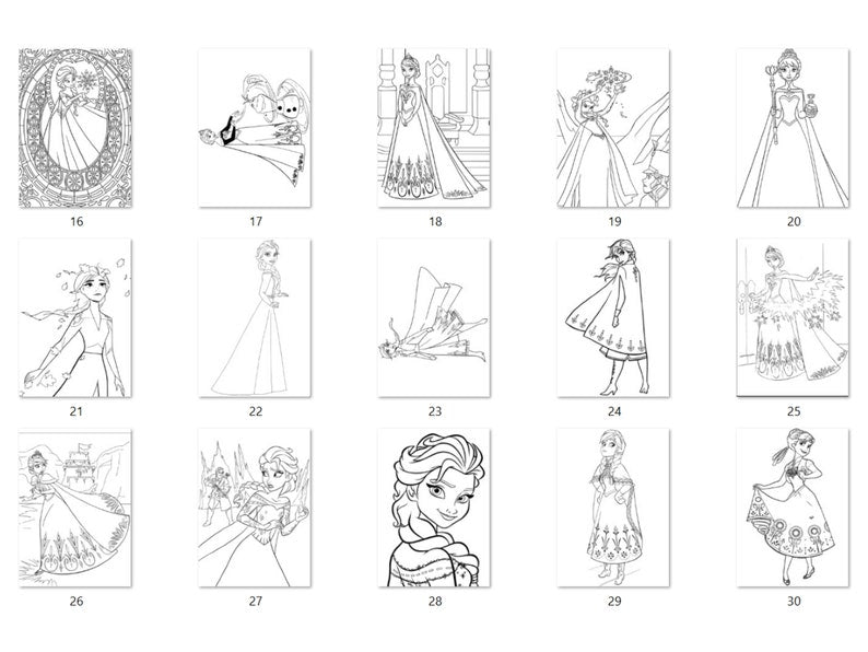 Fiesta La Reine des Neiges : coloriages, cliparts et imprimables pour les enfants