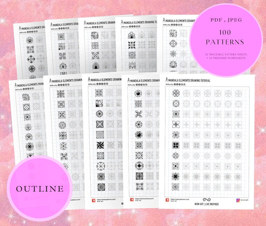 2x2 Cell Patterns Printable Training Sheets_BrainAcademy.store