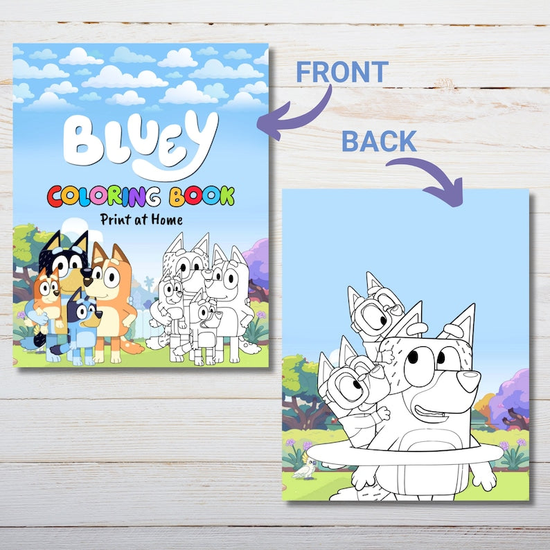 Bluey Coloring Bonanza: Printable Pages for Creative Kids_BrainAcademy.store