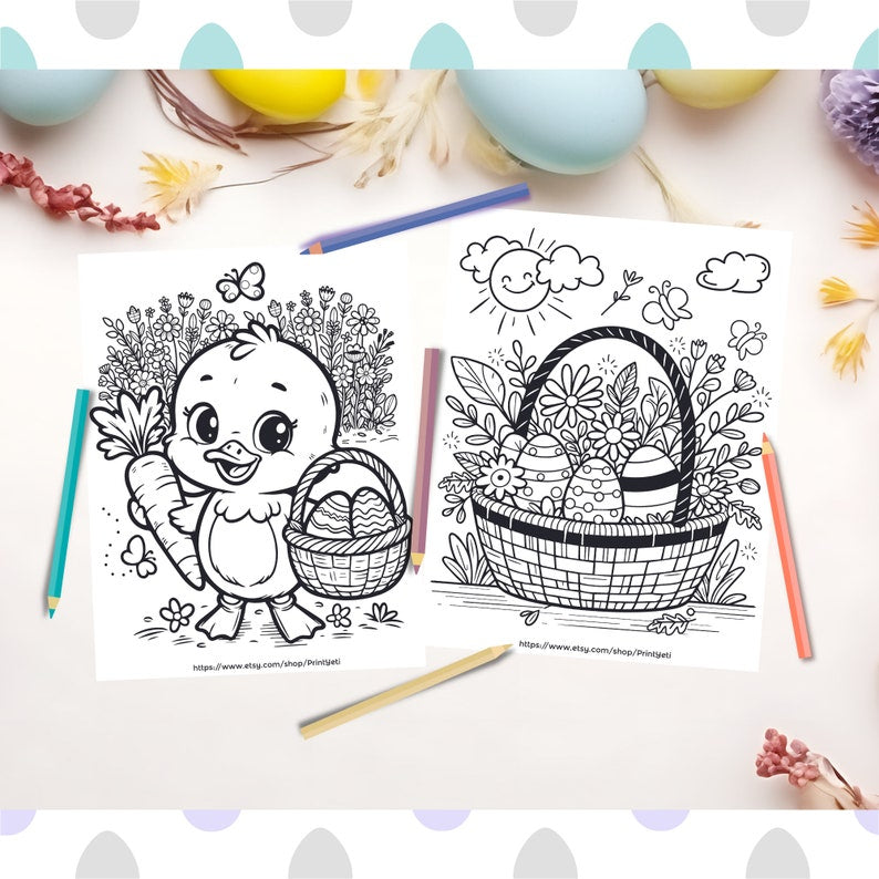 Adorable Kawaii Easter Coloring Adventure_BrainAcademy.store