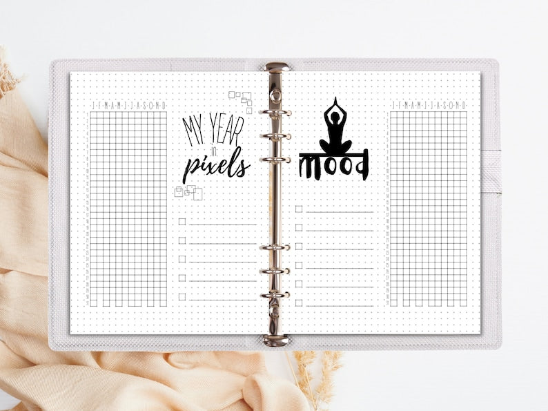 Planificateur de Bullet Journal personnalisable imprimable