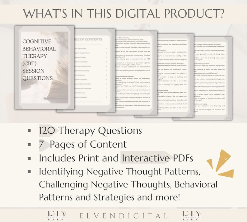 CBT Tools: Empowering Therapists with Thought-Pattern Analysis_BrainAcademy.store