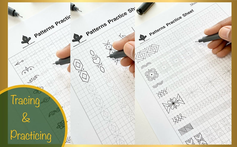 Fun & Easy Pattern Templates: Trace, Draw, and Relax_BrainAcademy.store