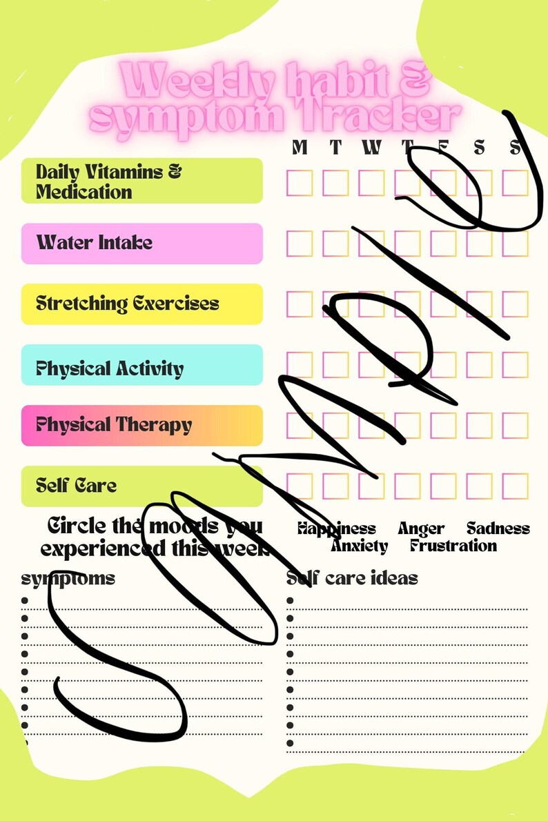 Weekly Mind & Body Tracker_BrainAcademy.store